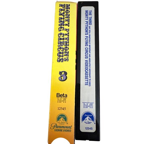 Monty Pythons Flying Circus Betamax Tape the Third 3 Paramount video 1986 Vtg - Picture 4 of 4